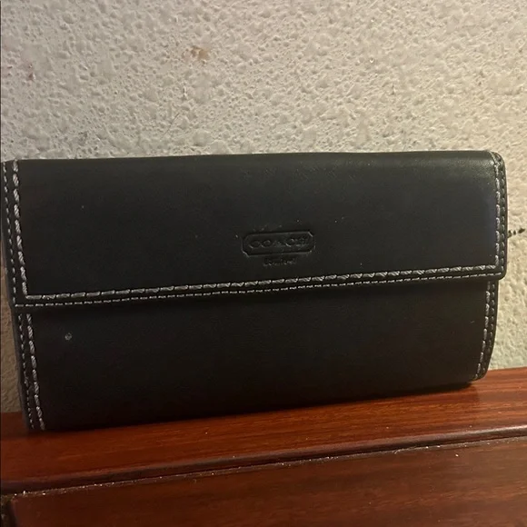 Coach Black Leather Wallet - Picture 2 of 6